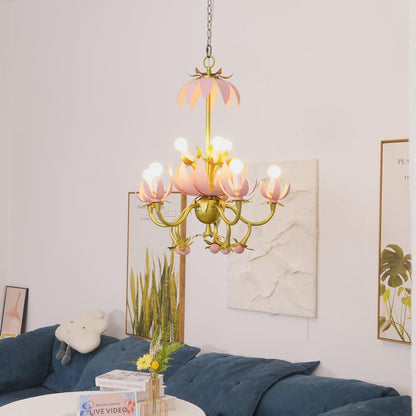 Mardi Gras Blossom Chandelier Chandelier