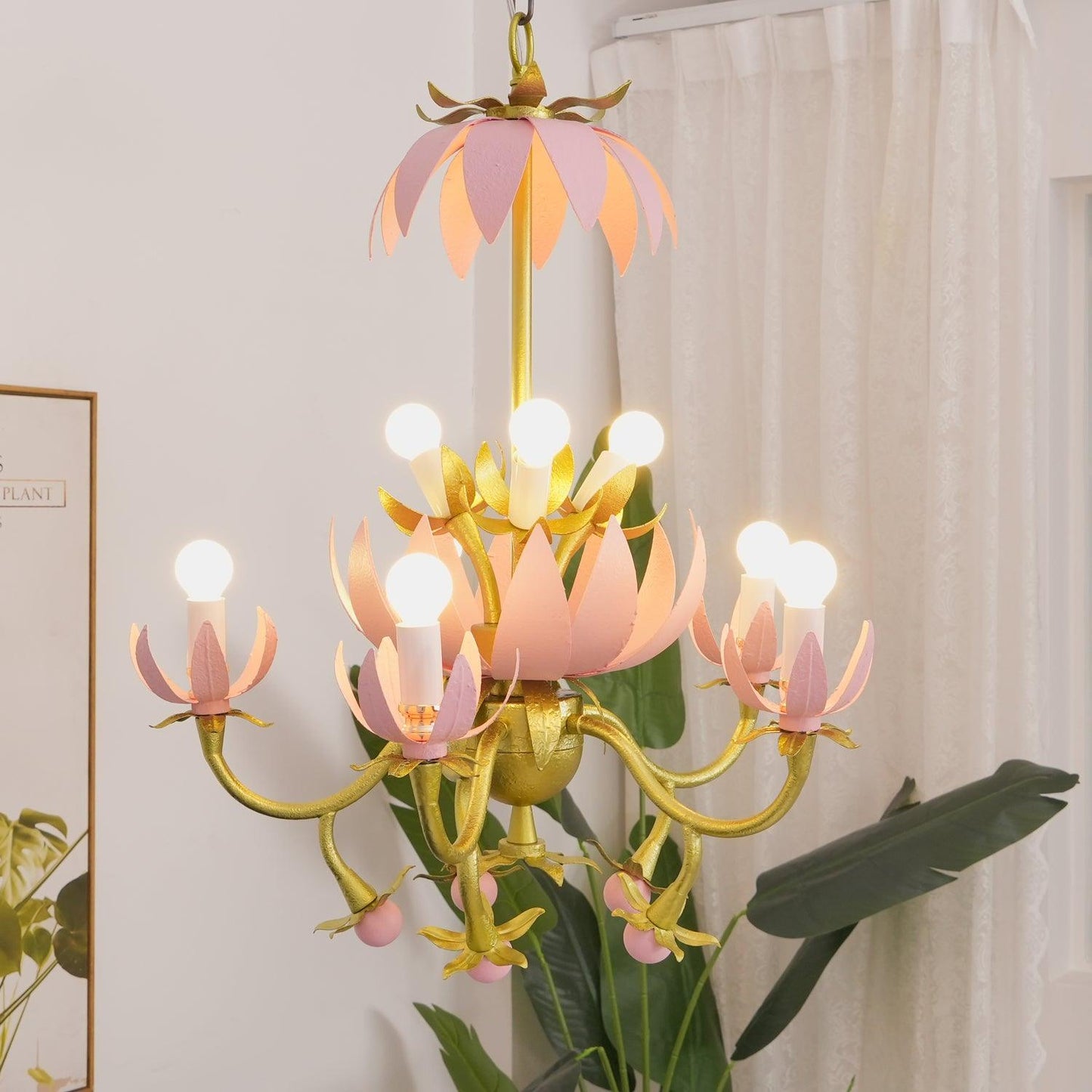 Mardi Gras Blossom Chandelier Chandelier