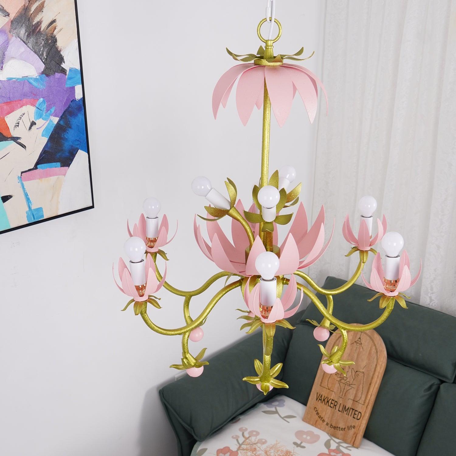 Mardi Gras Blossom Chandelier Chandelier