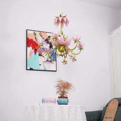 Mardi Gras Blossom Chandelier Chandelier