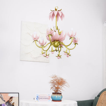 Mardi Gras Blossom Chandelier Chandelier