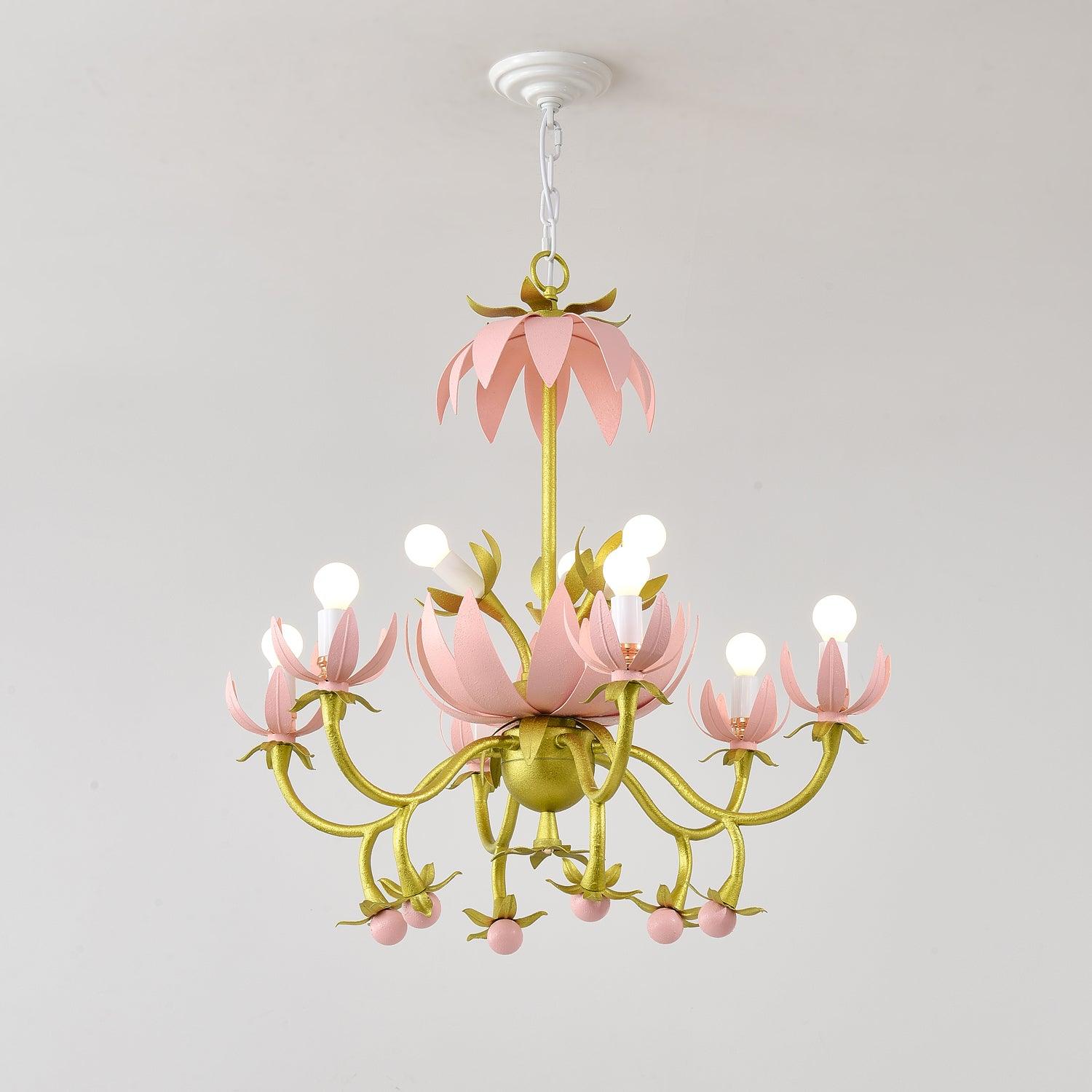 Mardi Gras Blossom Chandelier Chandelier