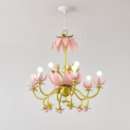 Mardi Gras Blossom Chandelier Chandelier