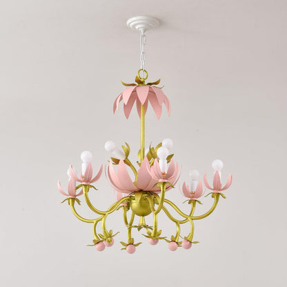 Mardi Gras Blossom Chandelier Chandelier