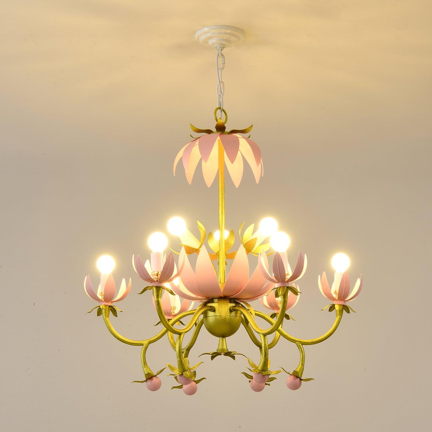 Mardi Gras Blossom Chandelier Chandelier