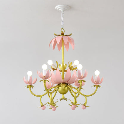 Mardi Gras Blossom Chandelier Chandelier