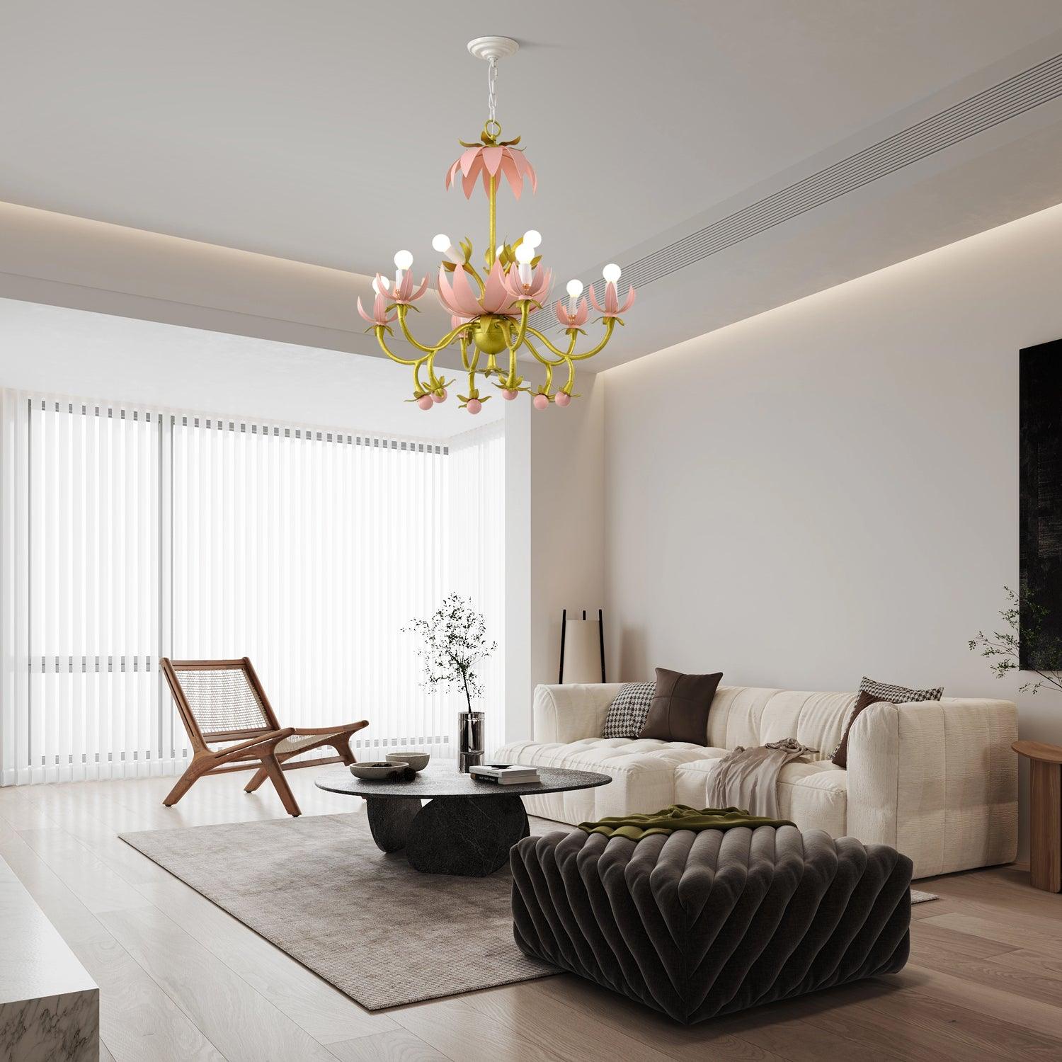 Mardi Gras Blossom Chandelier Chandelier