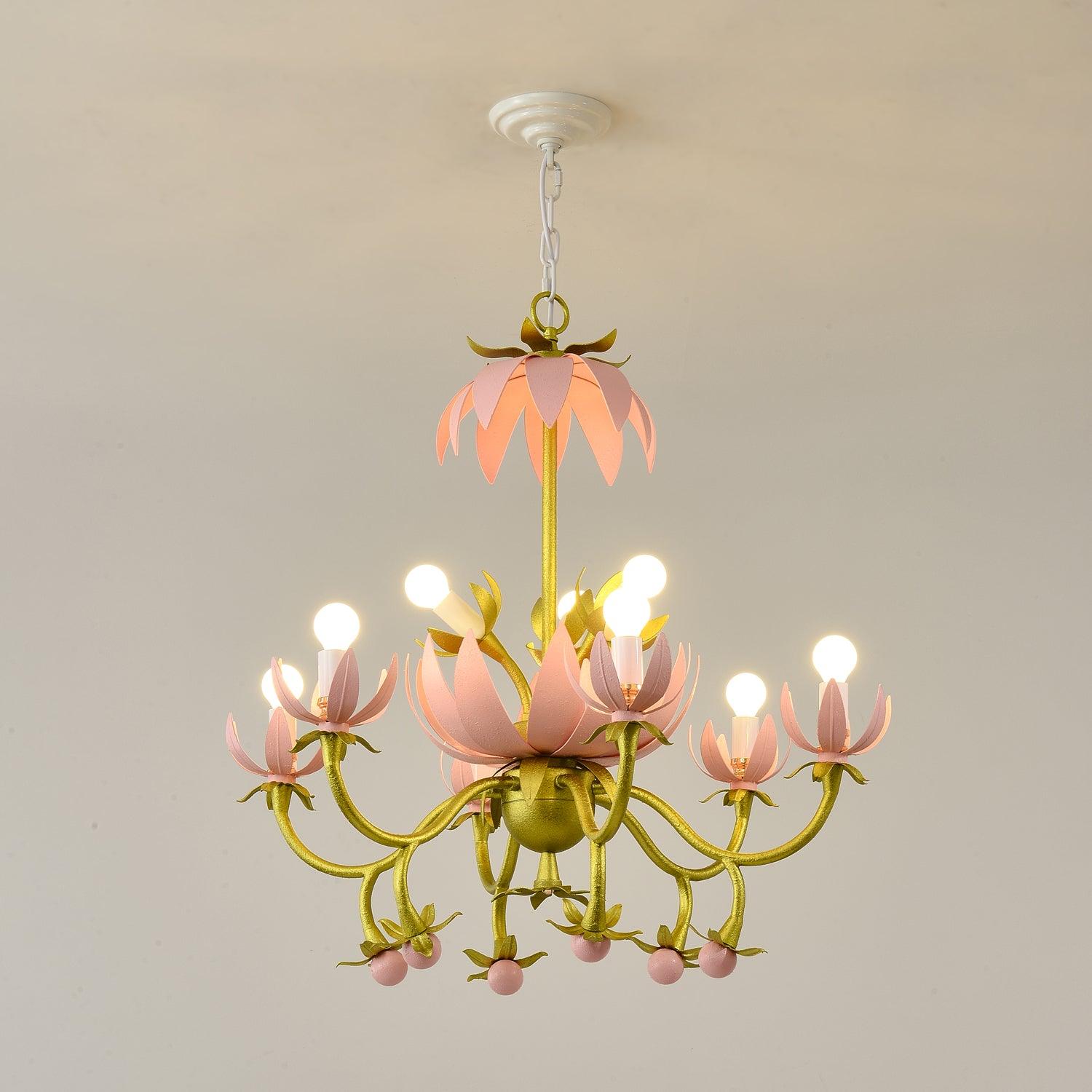 Mardi Gras Blossom Chandelier Chandelier