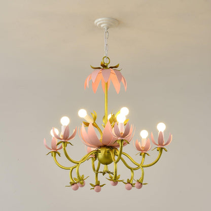 Mardi Gras Blossom Chandelier Chandelier