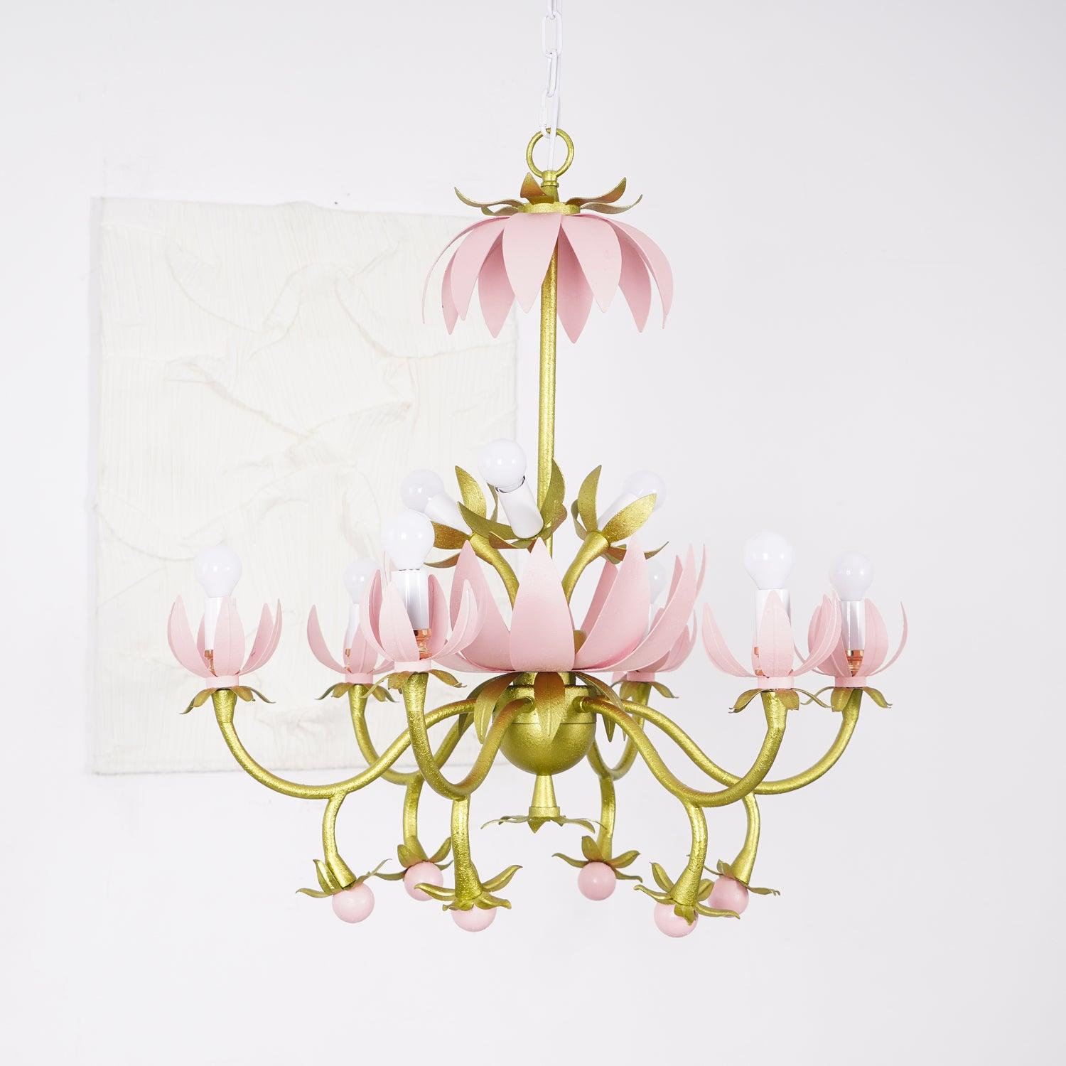 Mardi Gras Blossom Chandelier Chandelier