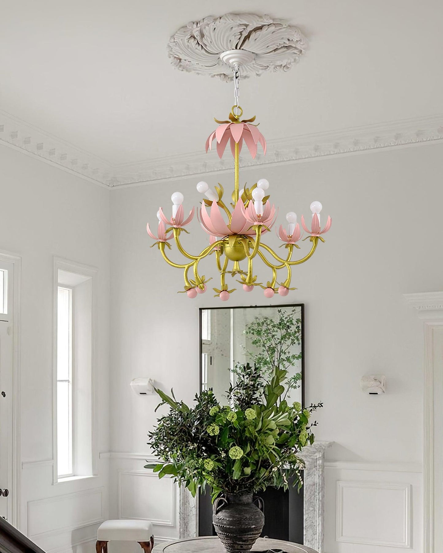 Mardi Gras Blossom Chandelier Chandelier
