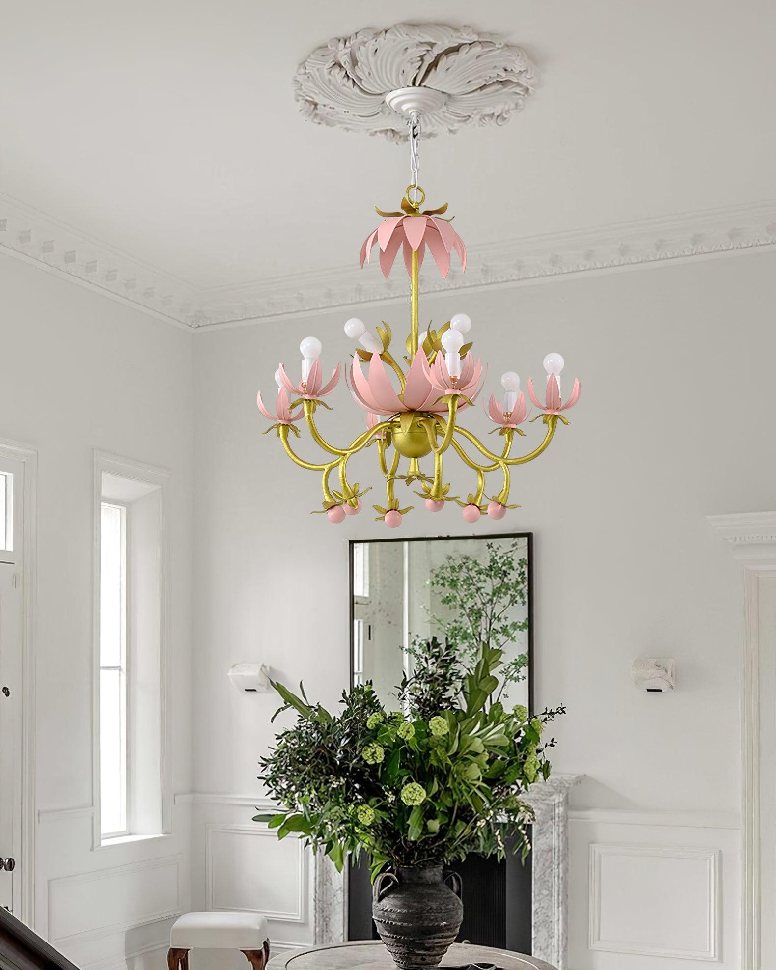 Mardi Gras Blossom Chandelier Chandelier