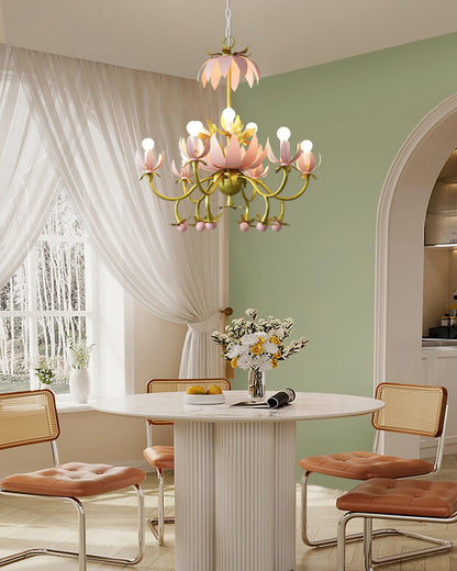 Mardi Gras Blossom Chandelier Chandelier
