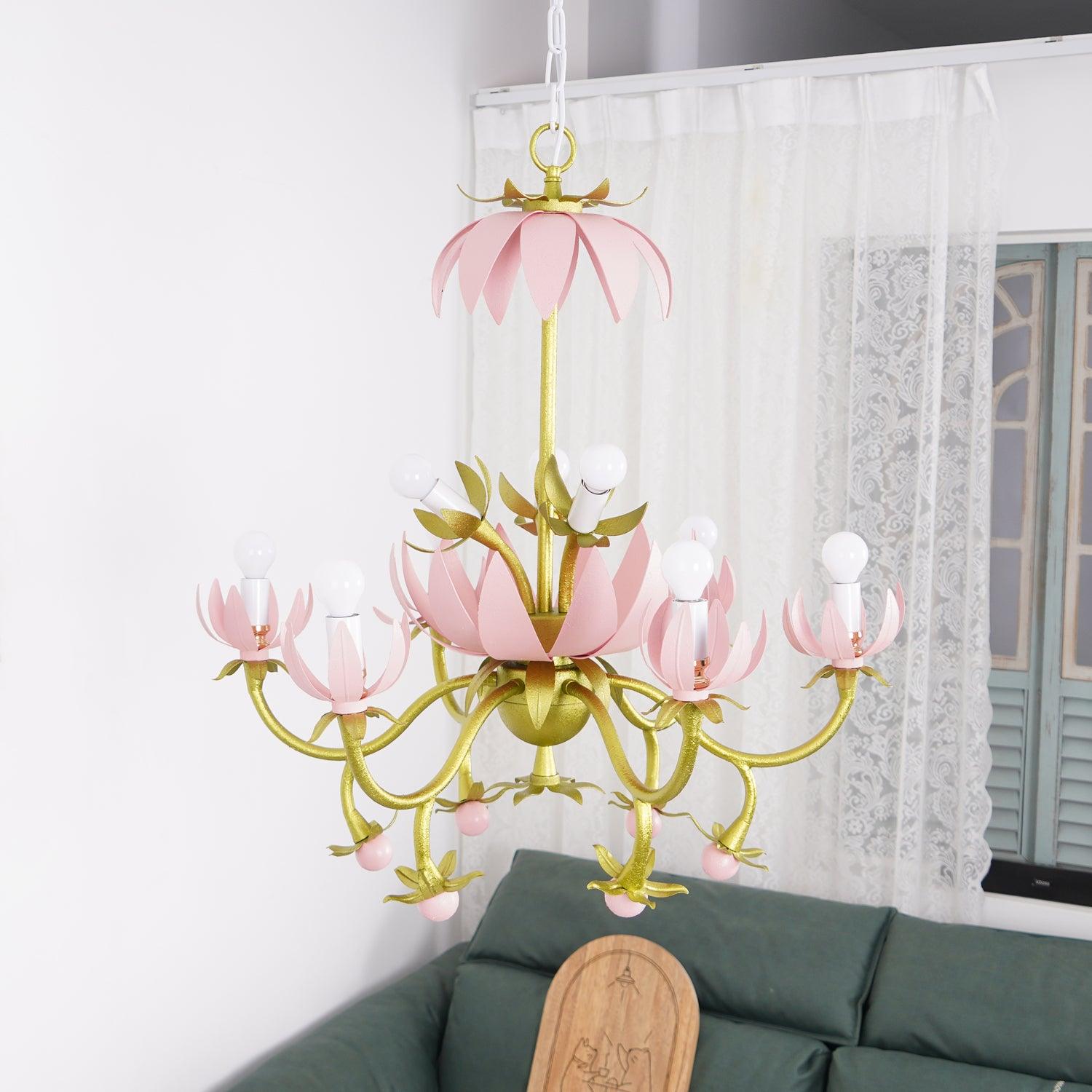 Mardi Gras Blossom Chandelier Chandelier