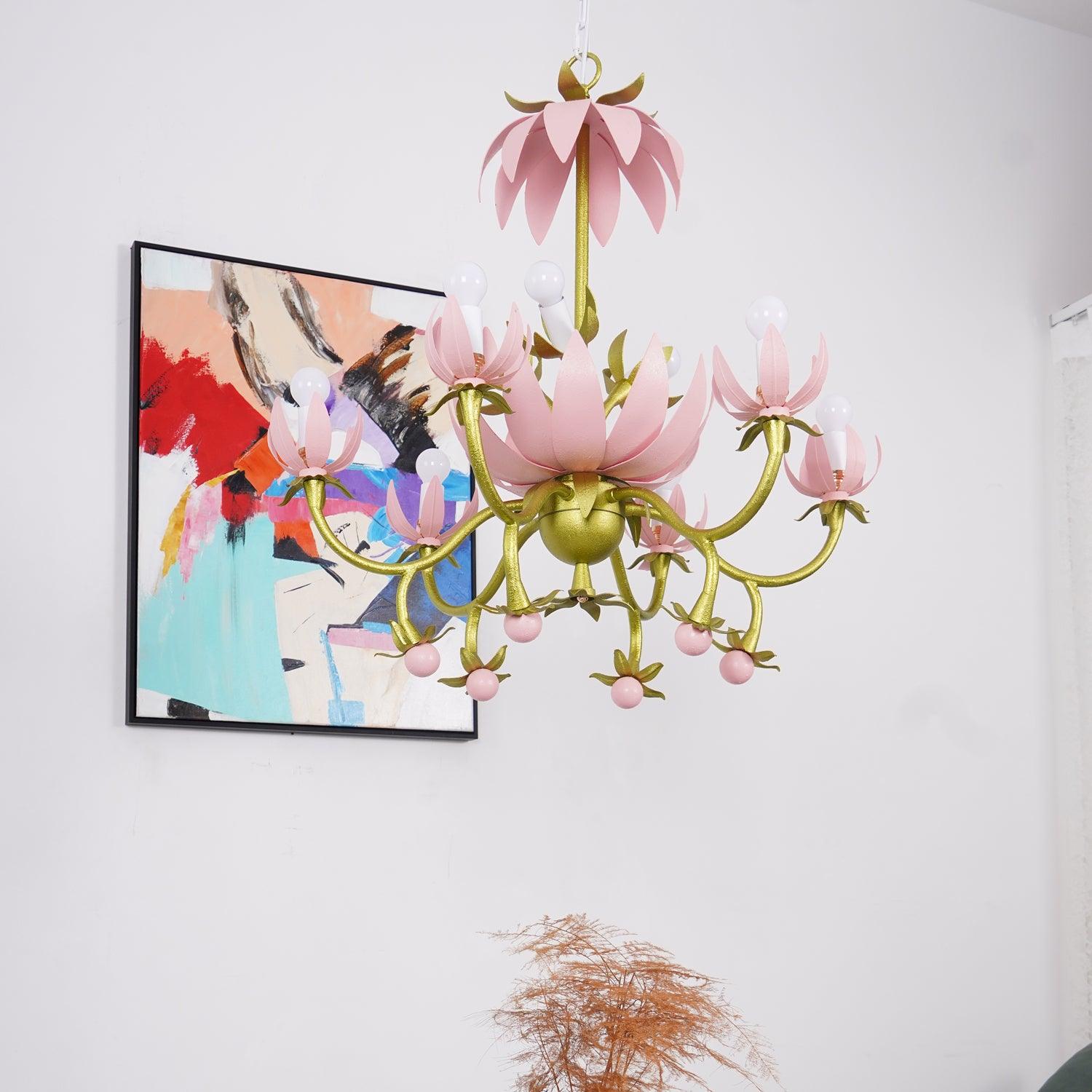 Mardi Gras Blossom Chandelier Chandelier