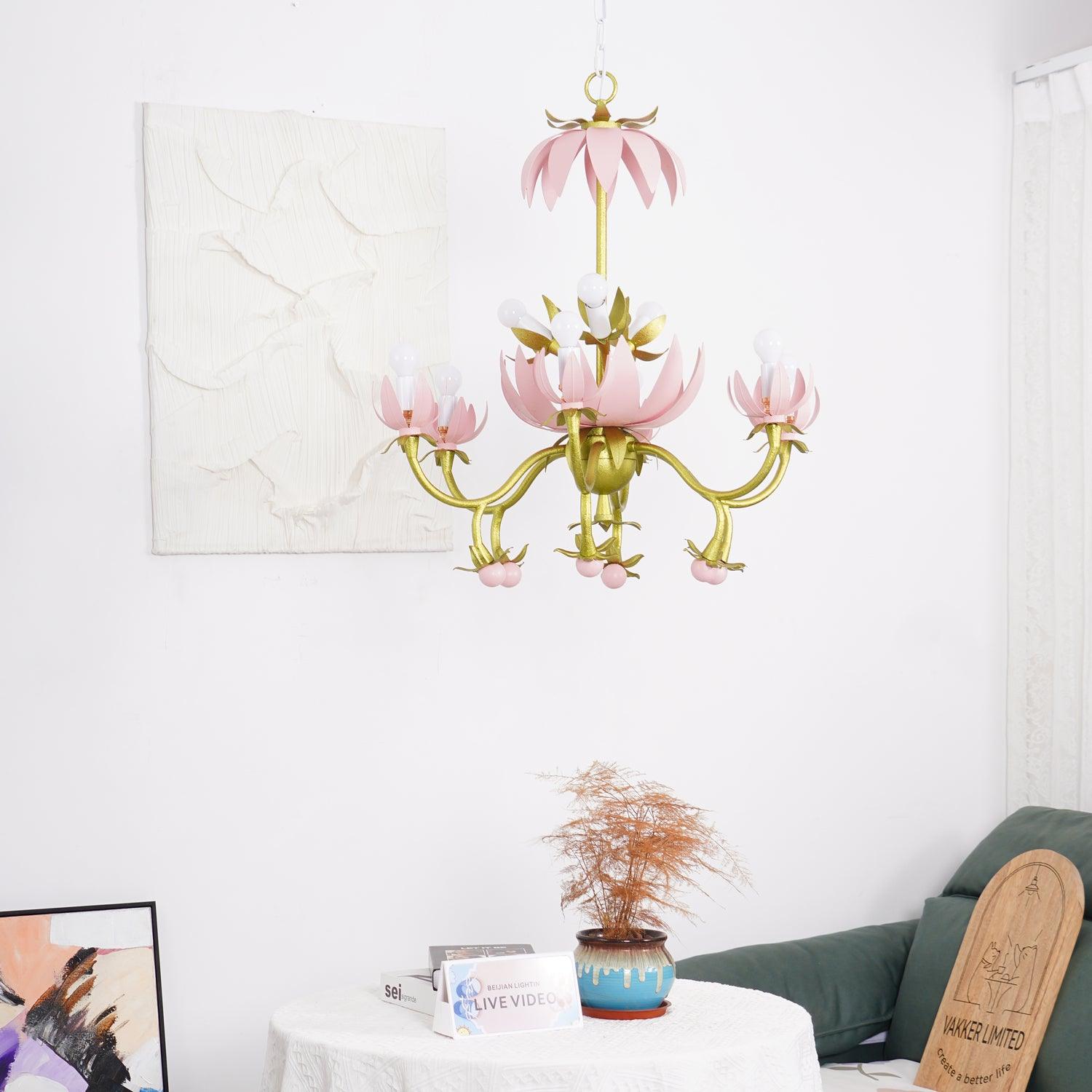 Mardi Gras Blossom Chandelier Chandelier