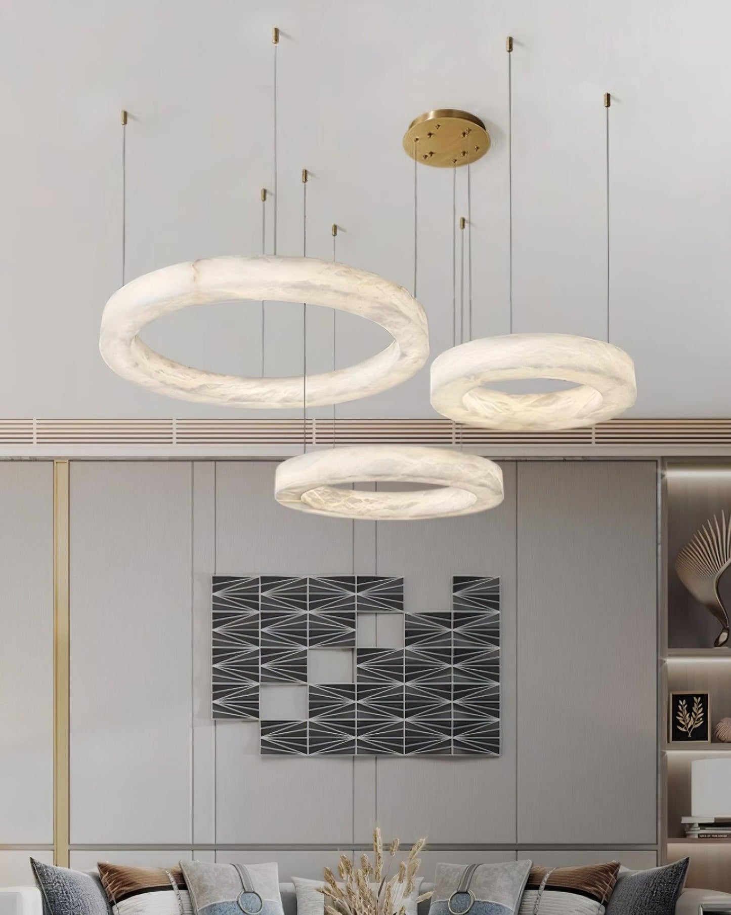 Marika Alabaster Chandelier Chandelier