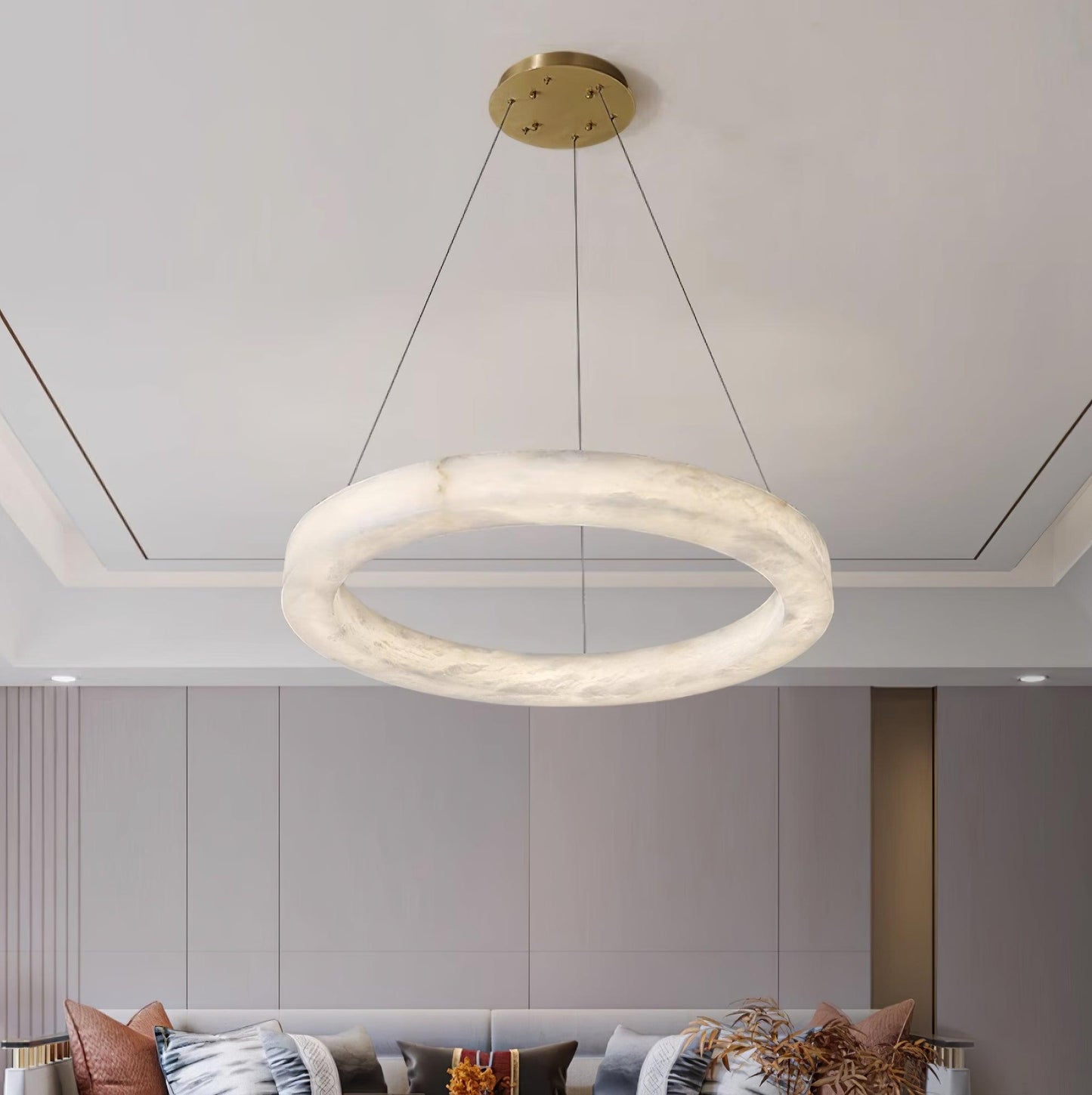 Marika Alabaster Chandelier Chandelier