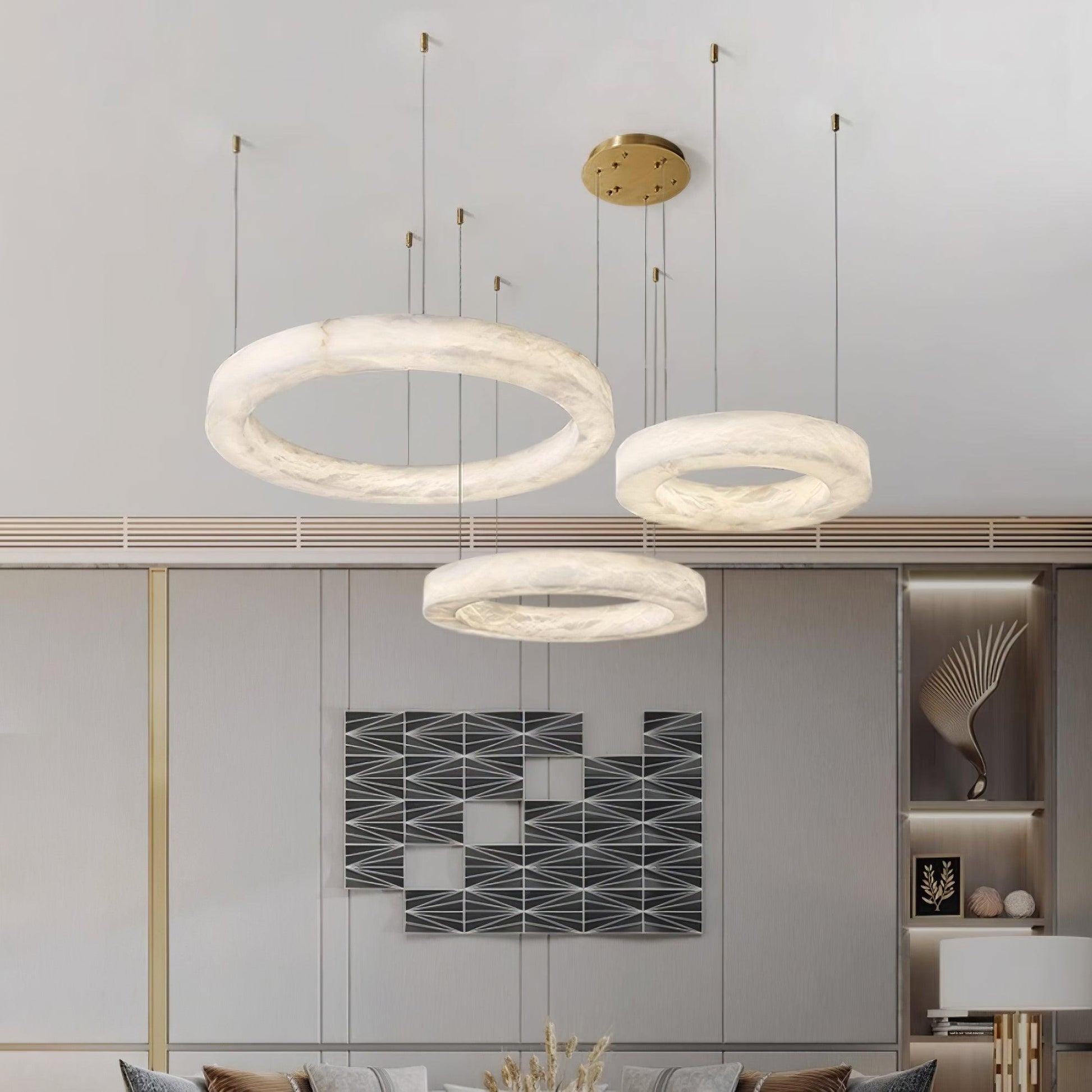 Marika Alabaster Chandelier Chandelier