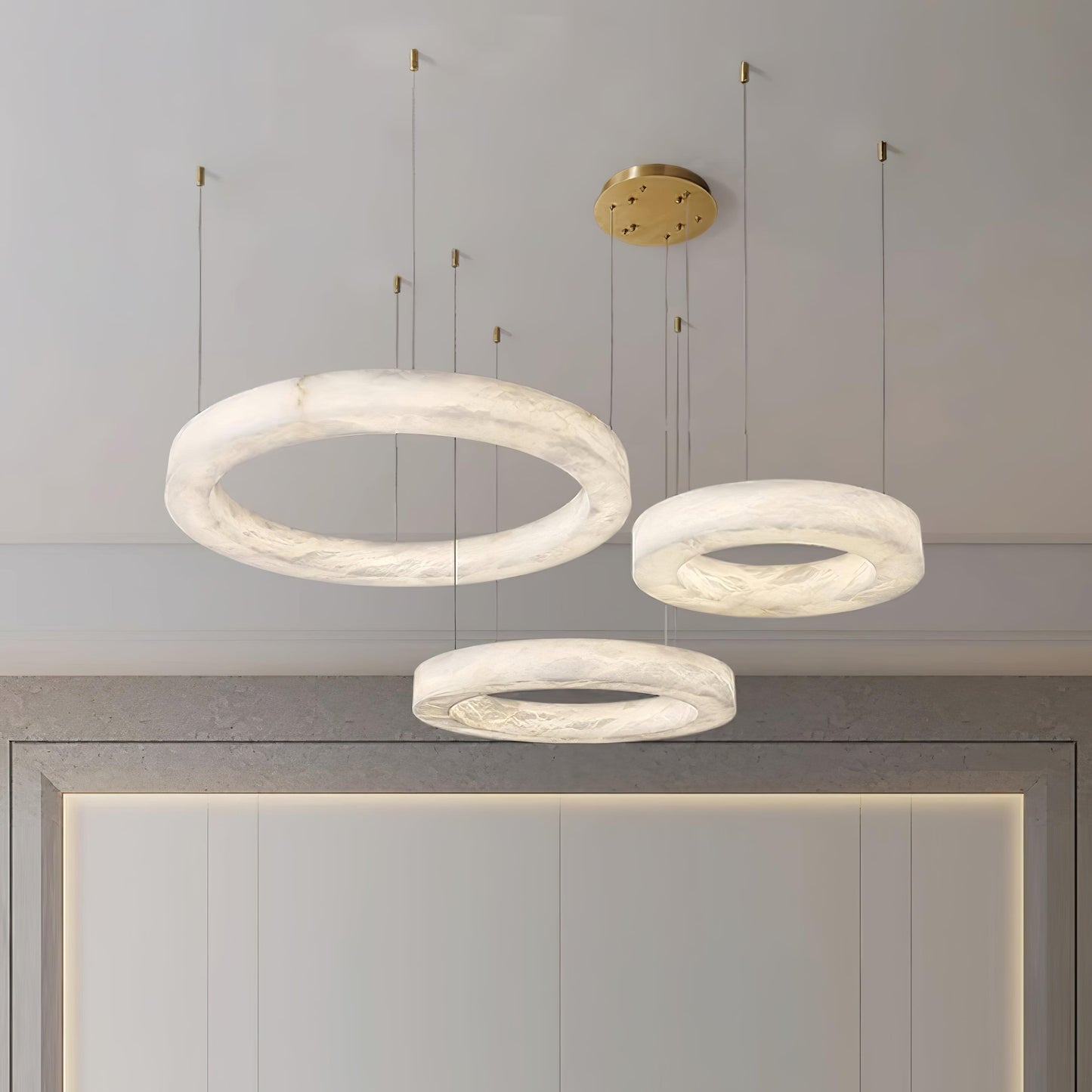 Marika Alabaster Chandelier Chandelier