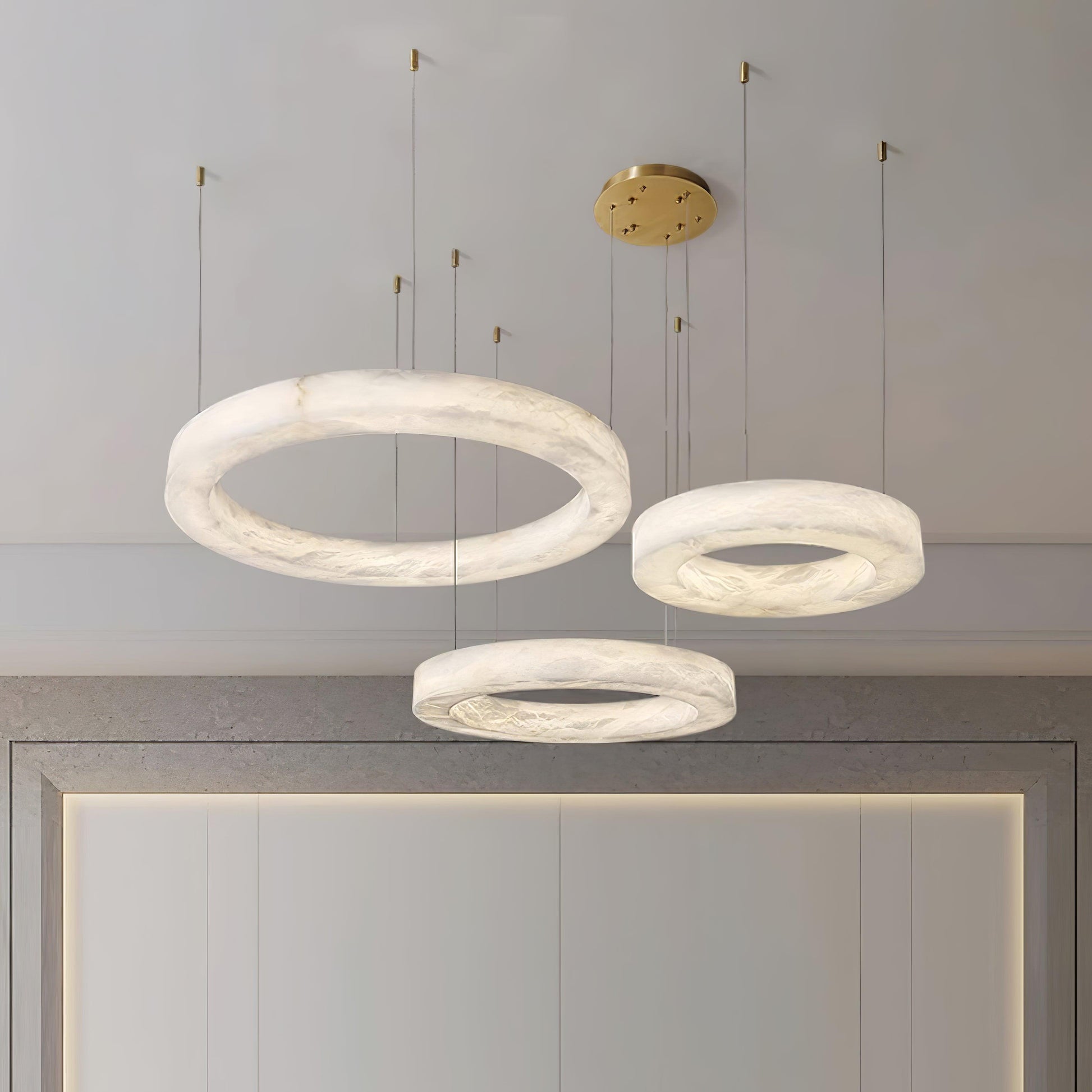 Marika Alabaster Chandelier Chandelier