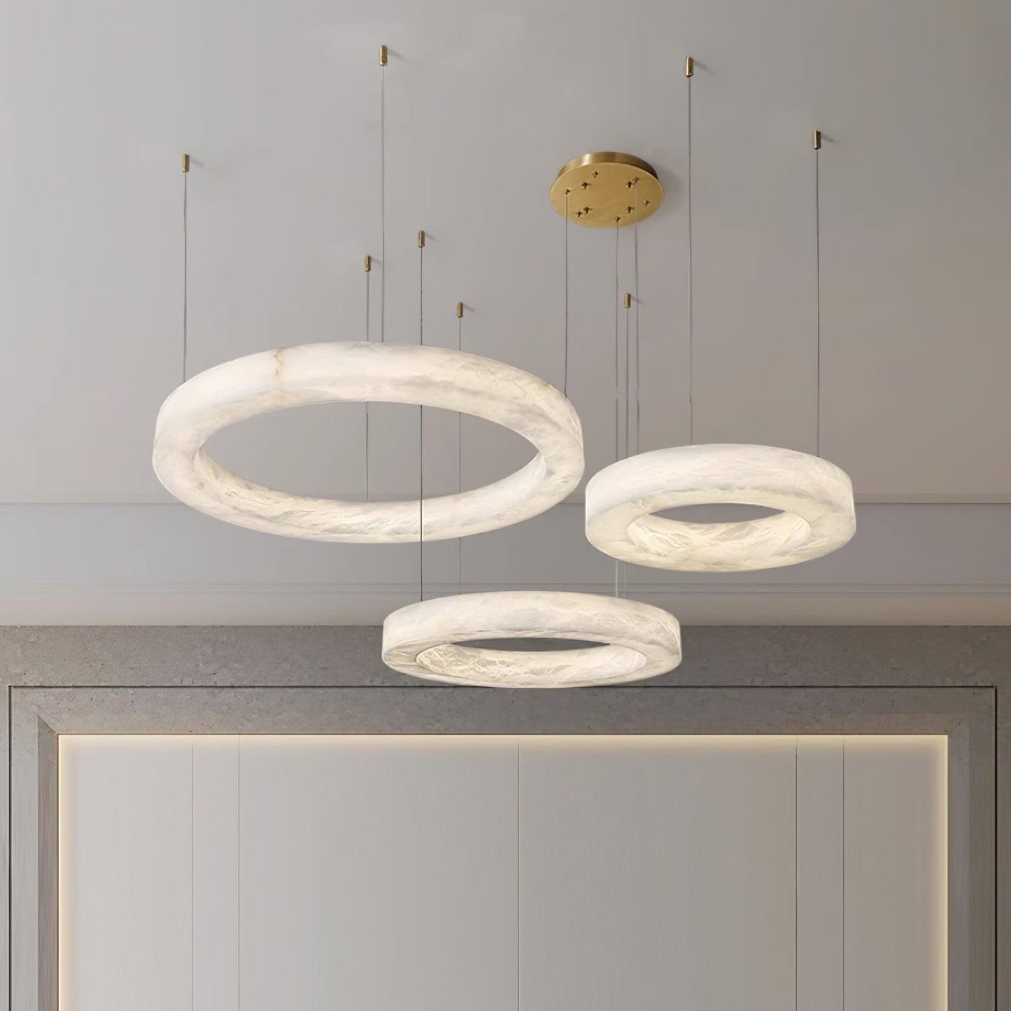 Marika Alabaster Chandelier Chandelier