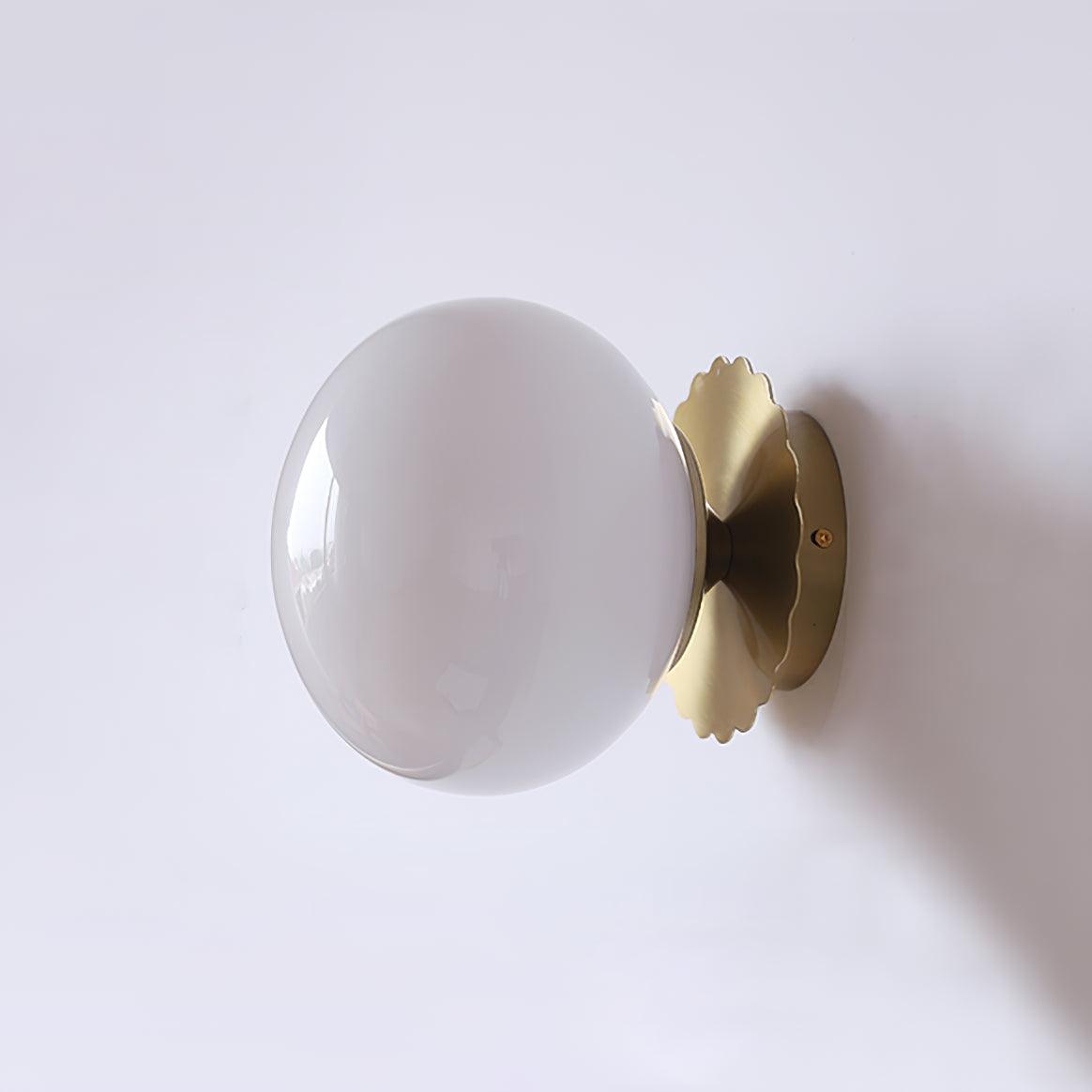 Marshmallow Sconces ? 7.9″ x H 7.1″ / Dia 20cm x H 18cm / Gold + White Wall lamp