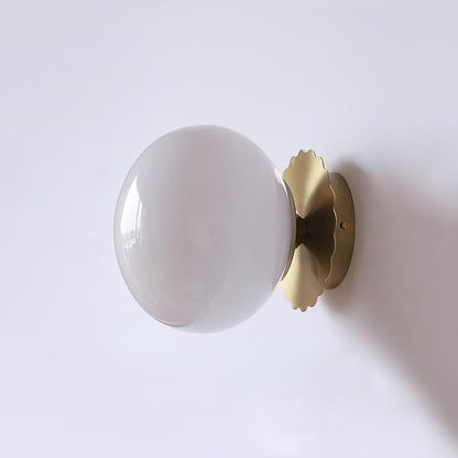 Marshmallow Sconces ? 7.9″ x H 7.1″ / Dia 20cm x H 18cm / Gold + White Wall lamp