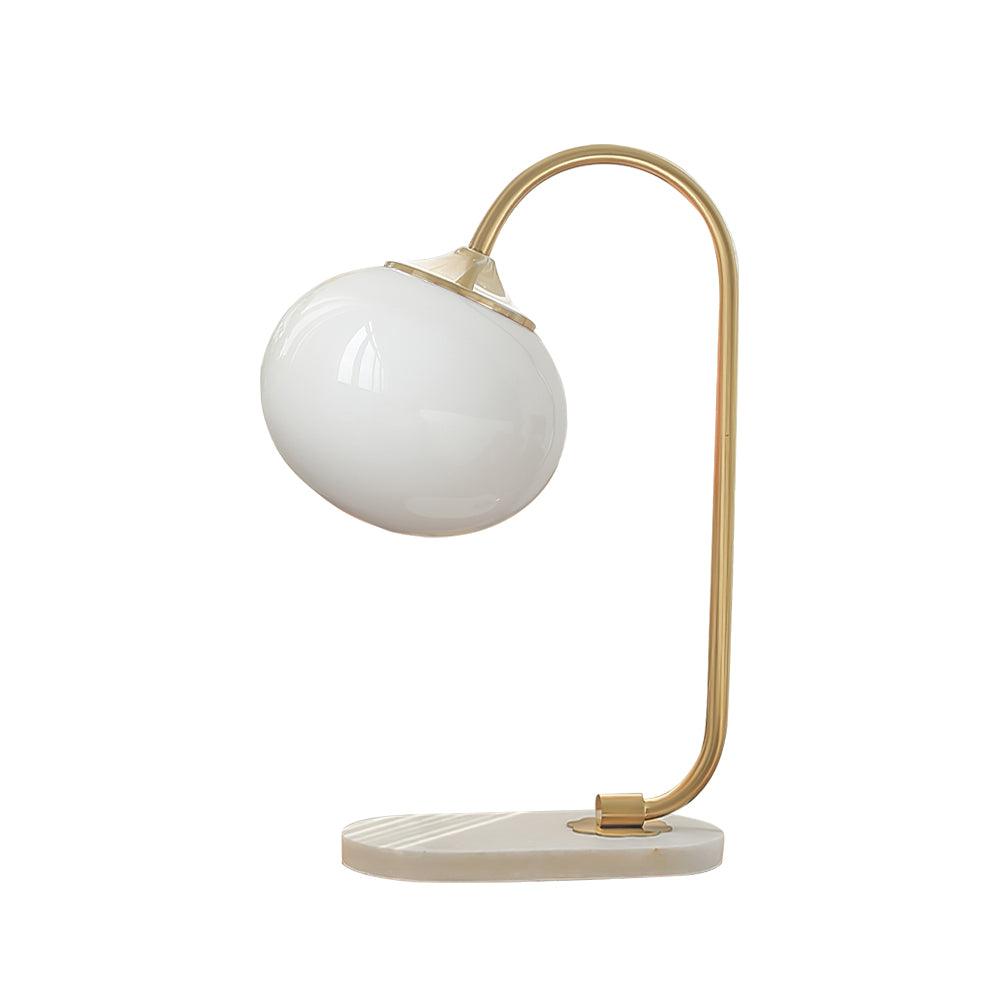 Marshmallow Table Lamp ? 8.7″ x H 16.1″ / Dia 22cm x H 41cm / Gold & White / US plug Table lamp