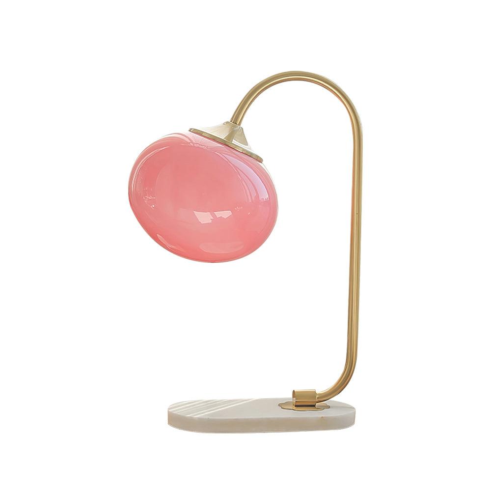 Marshmallow Table Lamp ? 8.7″ x H 16.1″ / Dia 22cm x H 41cm / Gold & Pink / US plug Table lamp