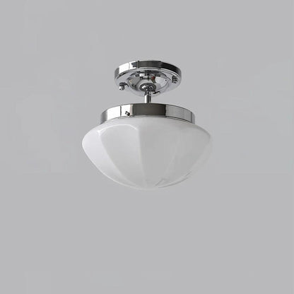 Marta Mini Pendant Lamp ? 9.8″ x H 8.7″/ Dia 25cm x H 22cm / Silver / White Pendant light