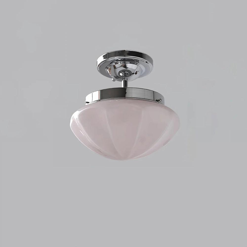 Marta Mini Ceiling Lamp ? 9.8″ x H 8.7″/ Dia 25cm x H 22cm / Chrome / Pink Ceiling lamp