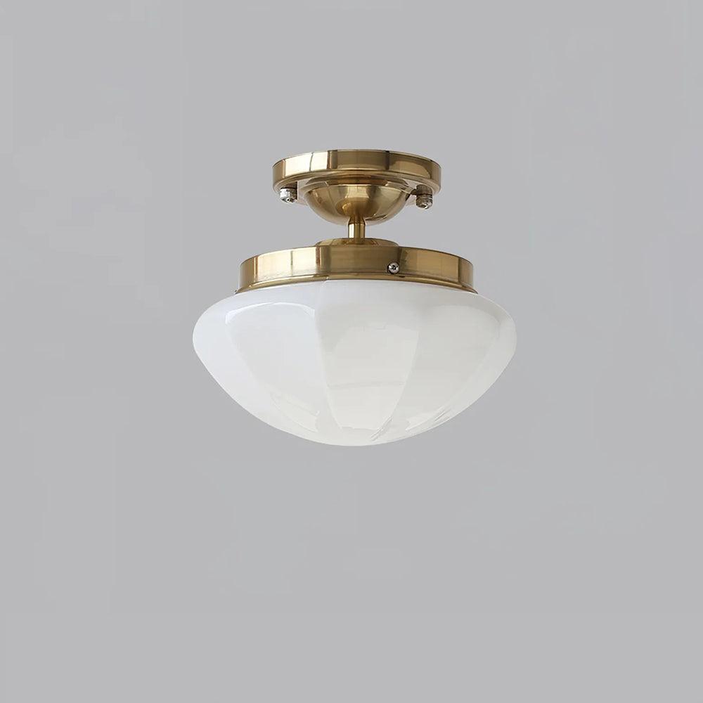 Marta Mini Ceiling Lamp ? 9.8″ x H 8.7″/ Dia 25cm x H 22cm / Gold / White Ceiling lamp