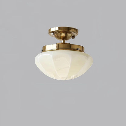 Marta Mini Pendant Lamp ? 9.8″ x H 8.7″/ Dia 25cm x H 22cm / Gold / Beige Pendant light