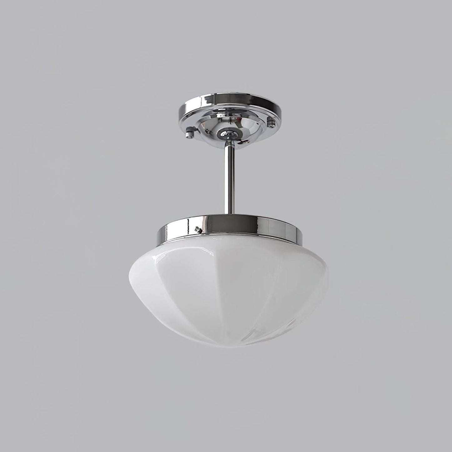 Marta Mini Pendant Lamp ? 9.8″ x H 11.8″ / Dia 25cm x H 30cm / Silver / White Pendant light