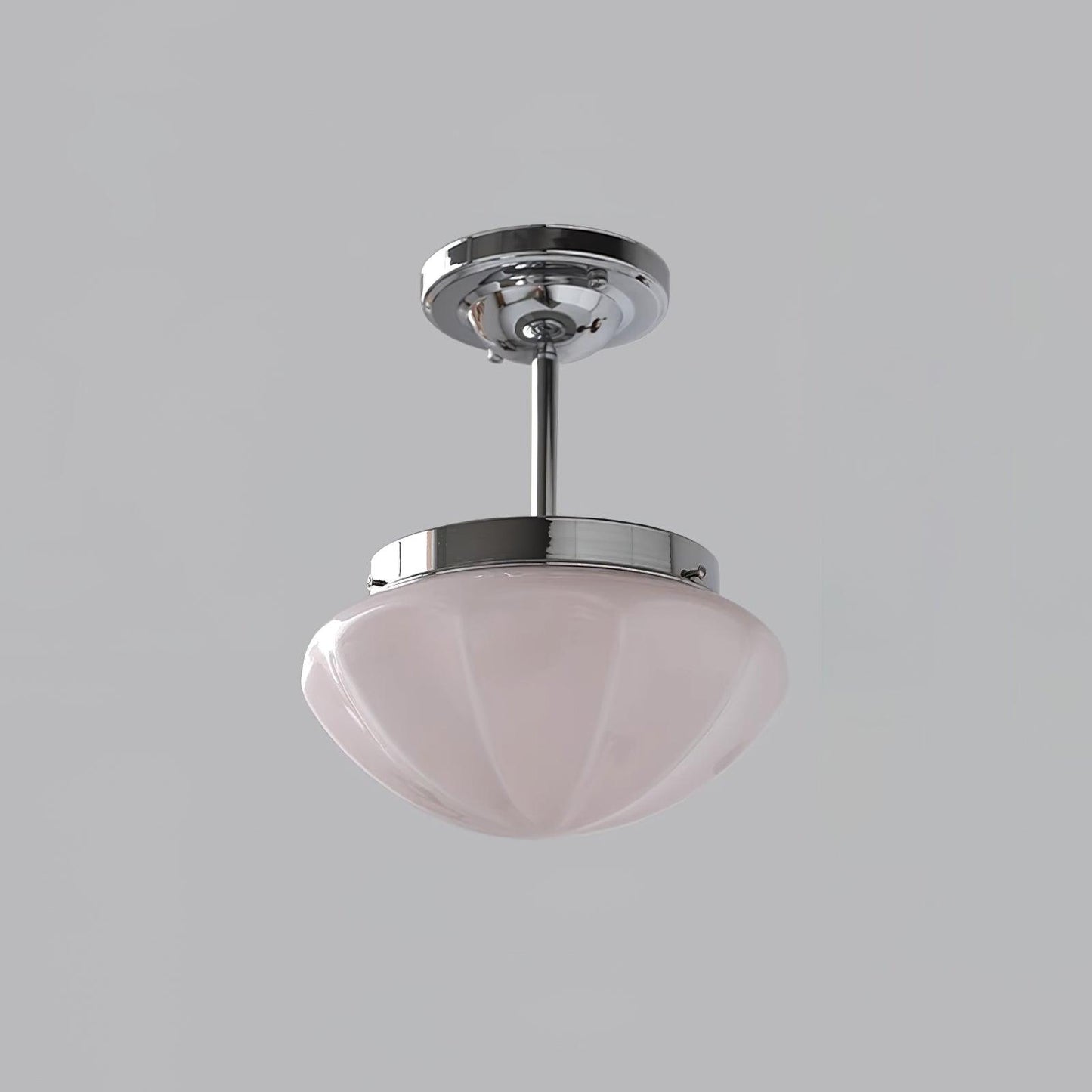 Marta Mini Pendant Lamp ? 9.8″ x H 11.8″ / Dia 25cm x H 30cm / Silver / Pink Pendant light