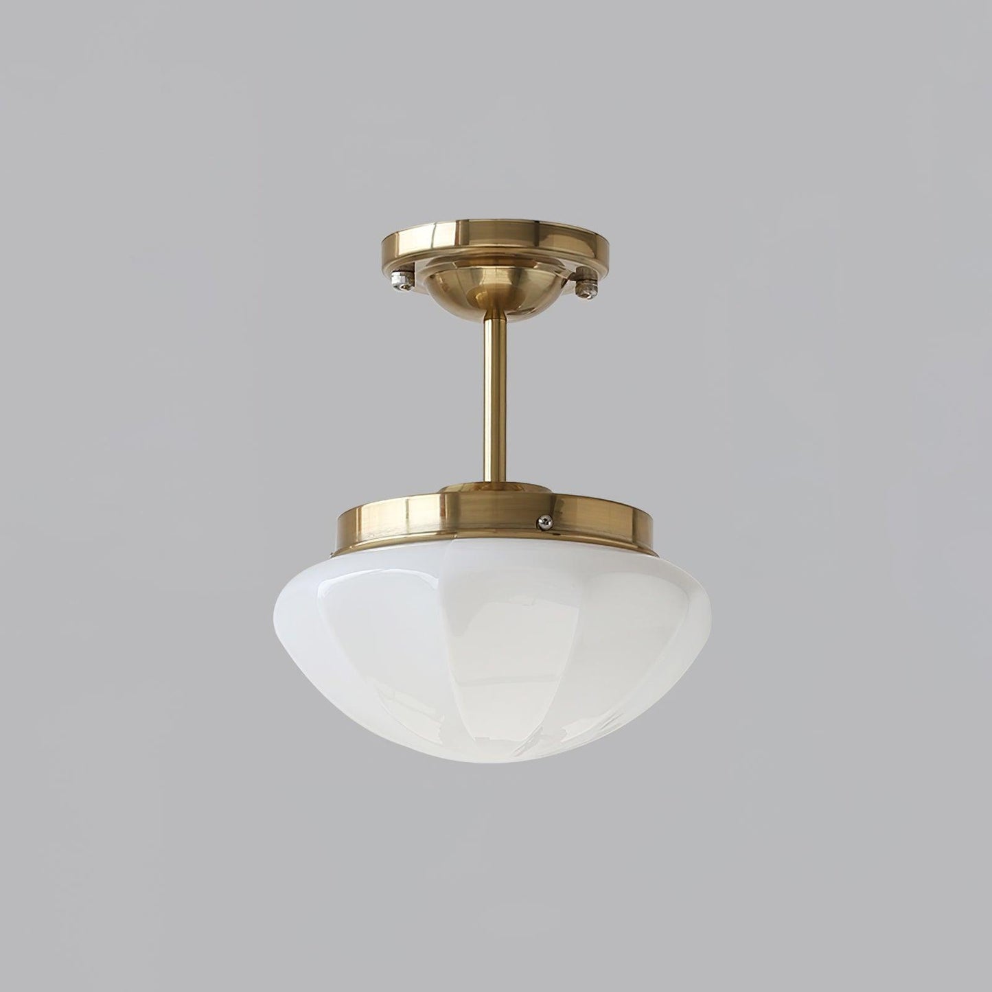 Marta Mini Ceiling Lamp ? 9.8″ x H 11.8″ / Dia 25cm x H 30cm / Gold / White Ceiling lamp