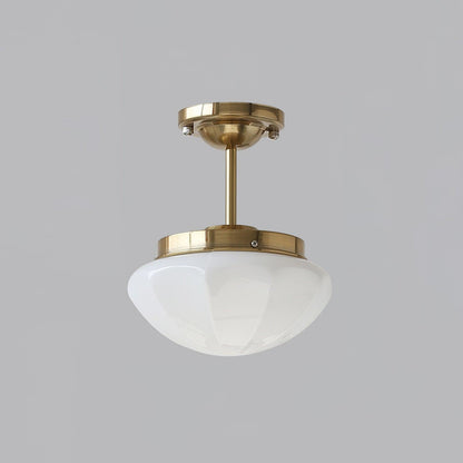 Marta Mini Ceiling Lamp ? 9.8″ x H 11.8″ / Dia 25cm x H 30cm / Gold / White Ceiling lamp