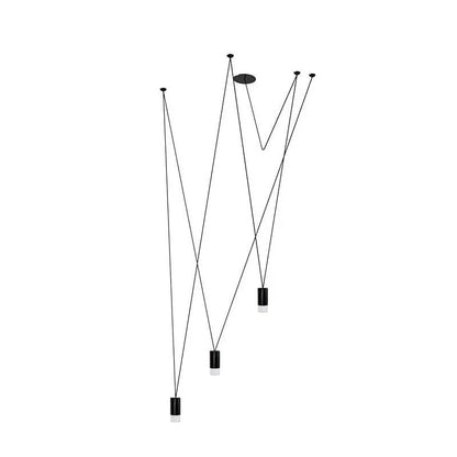 Collection Pendant Lamp 3 heads ? 3.14″ x H 3.14″ / Dia 8cm x H 8cm / Black Pendant light