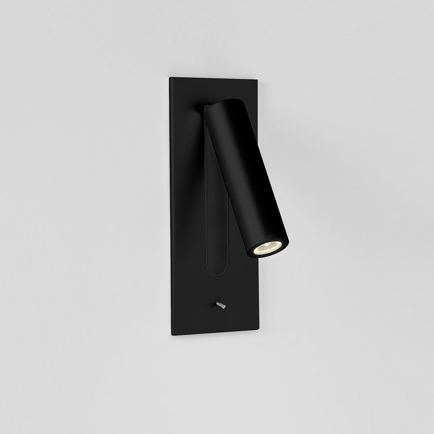 Folded Back Bedside Wall Lamp ? 3.1″ x H 7.2″ / Dia 7.8cm x H 18.3cm / Matt Black / Warm White