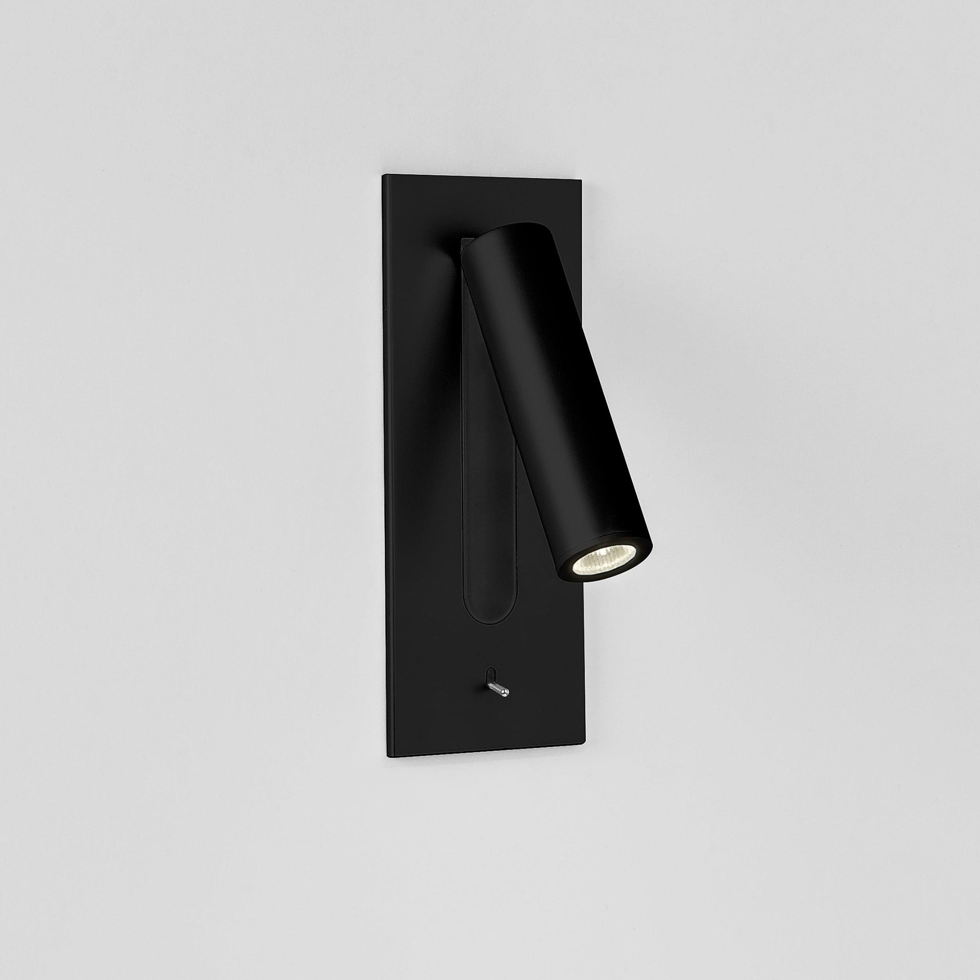 Folded Back Bedside Wall Lamp ? 3.1″ x H 7.2″ / Dia 7.8cm x H 18.3cm / Matt Black / Warm White