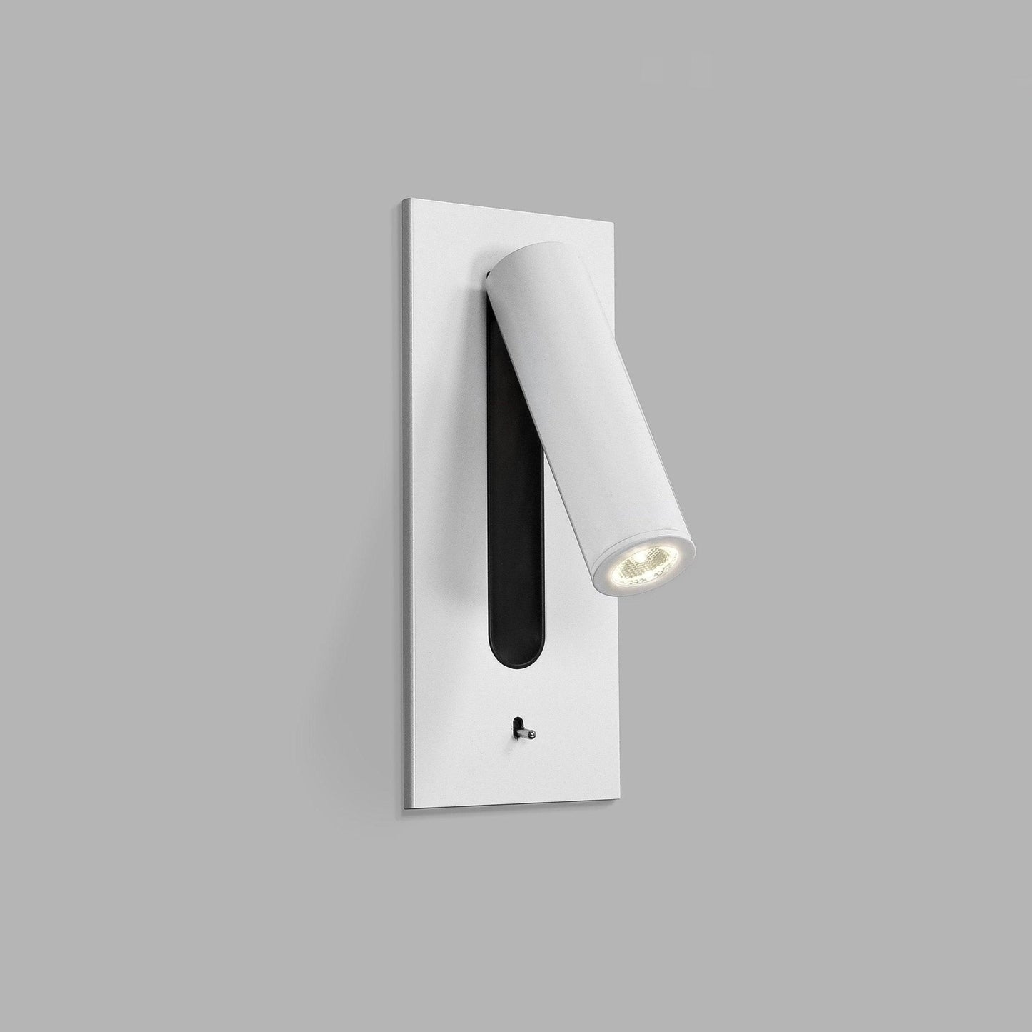 Folded Back Bedside Wall Lamp ? 3.1″ x H 7.2″ / Dia 7.8cm x H 18.3cm / Matt White / Warm White