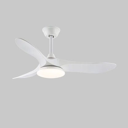 Maverick 42’’/52’’ Ceiling Fan Light ? 52″ X H 9.8″ / Model D ABS blades & White / Three-Color Changing Light Ceiling