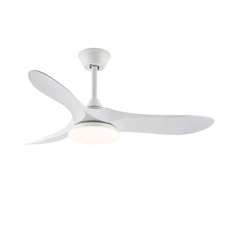 Maverick 42’’/52’’ Ceiling Fan Light ? 42″ x H 9.8″ / Model D ABS blades & White / Three-Color Changing Light Ceiling
