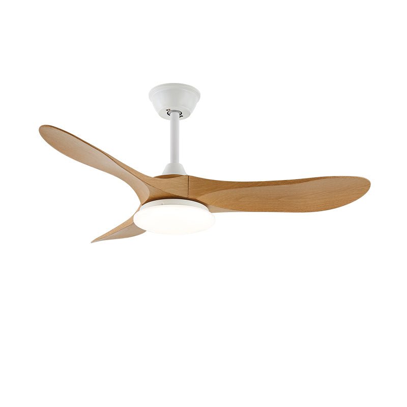 Maverick 42’’/52’’ Ceiling Fan Light ? 42″ x H 9.8″ / Model C Nature Wood Grain & White / Three-Color Changing Light