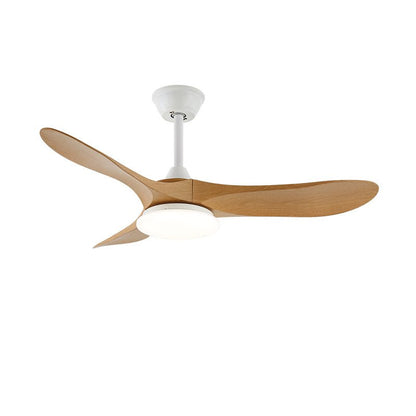 Maverick 42’’/52’’ Ceiling Fan Light ? 42″ x H 9.8″ / Model C Nature Wood Grain & White / Three-Color Changing Light