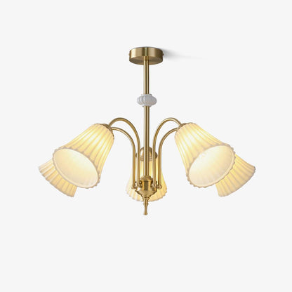 Medieval Ceramic Trumpet Chandelier Chandelier