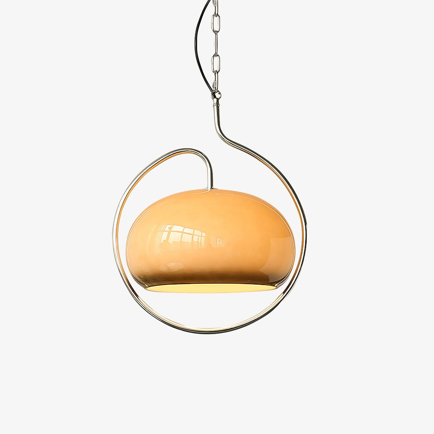 Medieval Pendant Light Dia 18.1″ x H 21.7″ / Dia 46cm x H 55cm / Chrome & Yellow Pendant light