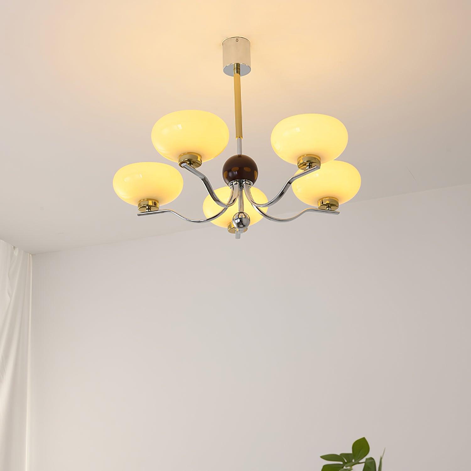 Medieval Glass Bowl Chandelier Chandelier