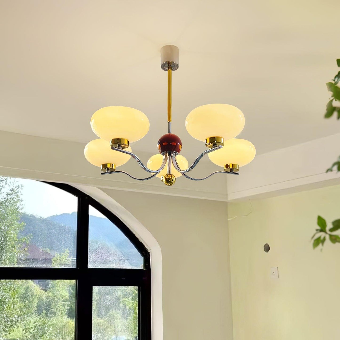 Medieval Glass Bowl Chandelier Chandelier